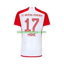 Camisola Bayern de Munique Sadio Mane 17 Homem Equipamento Primeiro 2023-2024 Manga Curta
